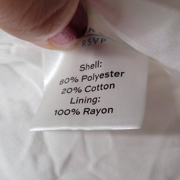 Draper James RSVP Size XL Pink / Green Striped Women's V-Neck Smocked Top - Picture 4 of 4